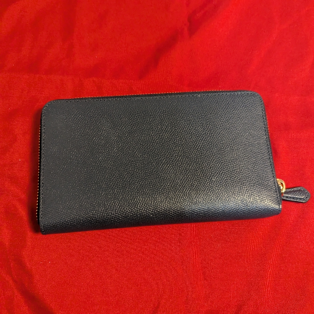 Navy Blue Coach Wallet - Picture 3 of 5